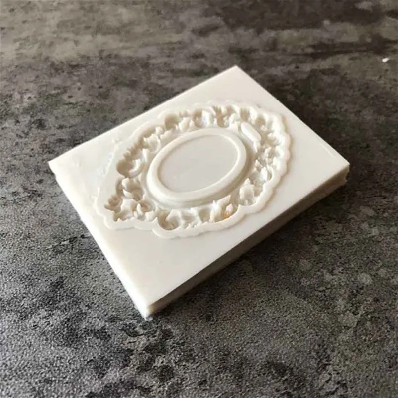 Хорошая границы Европейский рельеф Силиконовая Форма Fondant Mold зеркальный