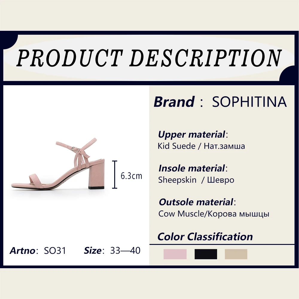 SOPHITINA/Новая горячая распродажа на лето 2019г. Модные женские босоножки из