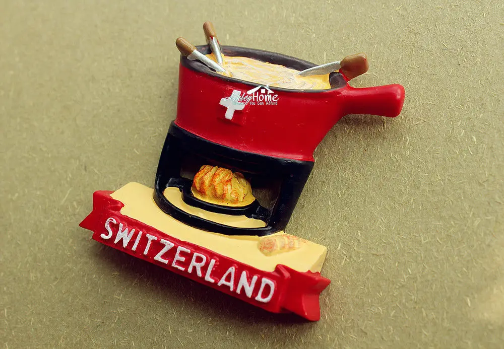 Швейцарский сувенир для путешествий с сыром 3D Смола магнит на холодильник