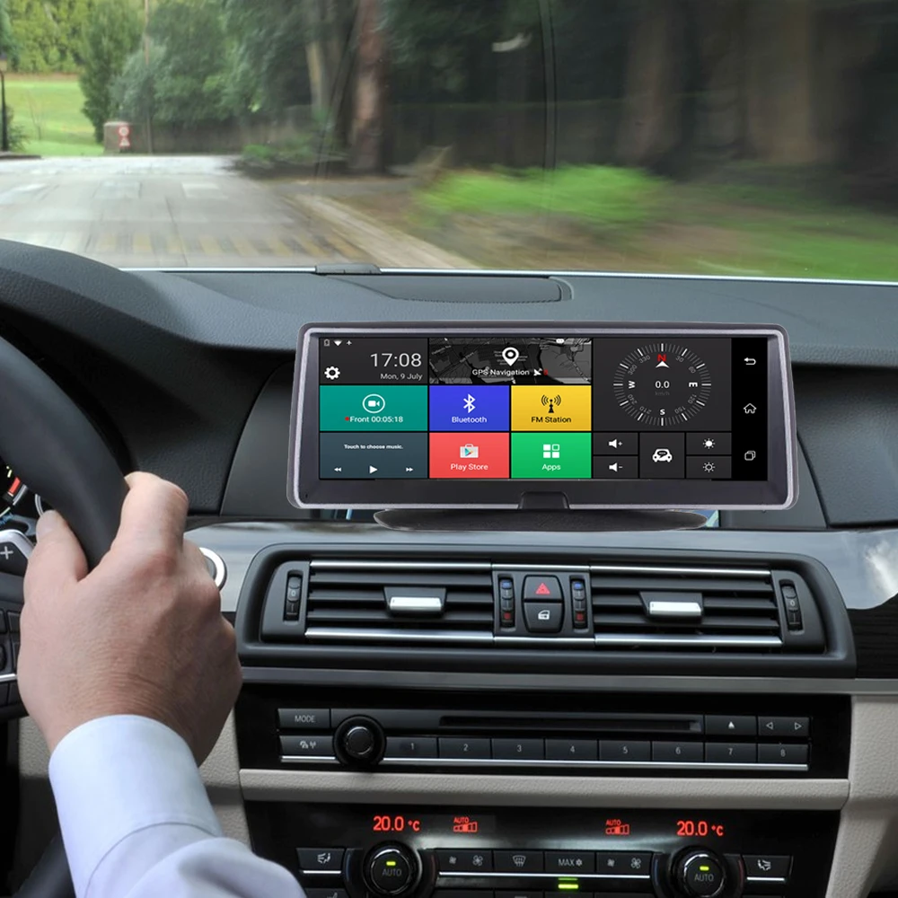 Автомобильная камера заднего вида с GPS навигацией 7 84 дюйма Wi Fi|Видеорегистраторы|