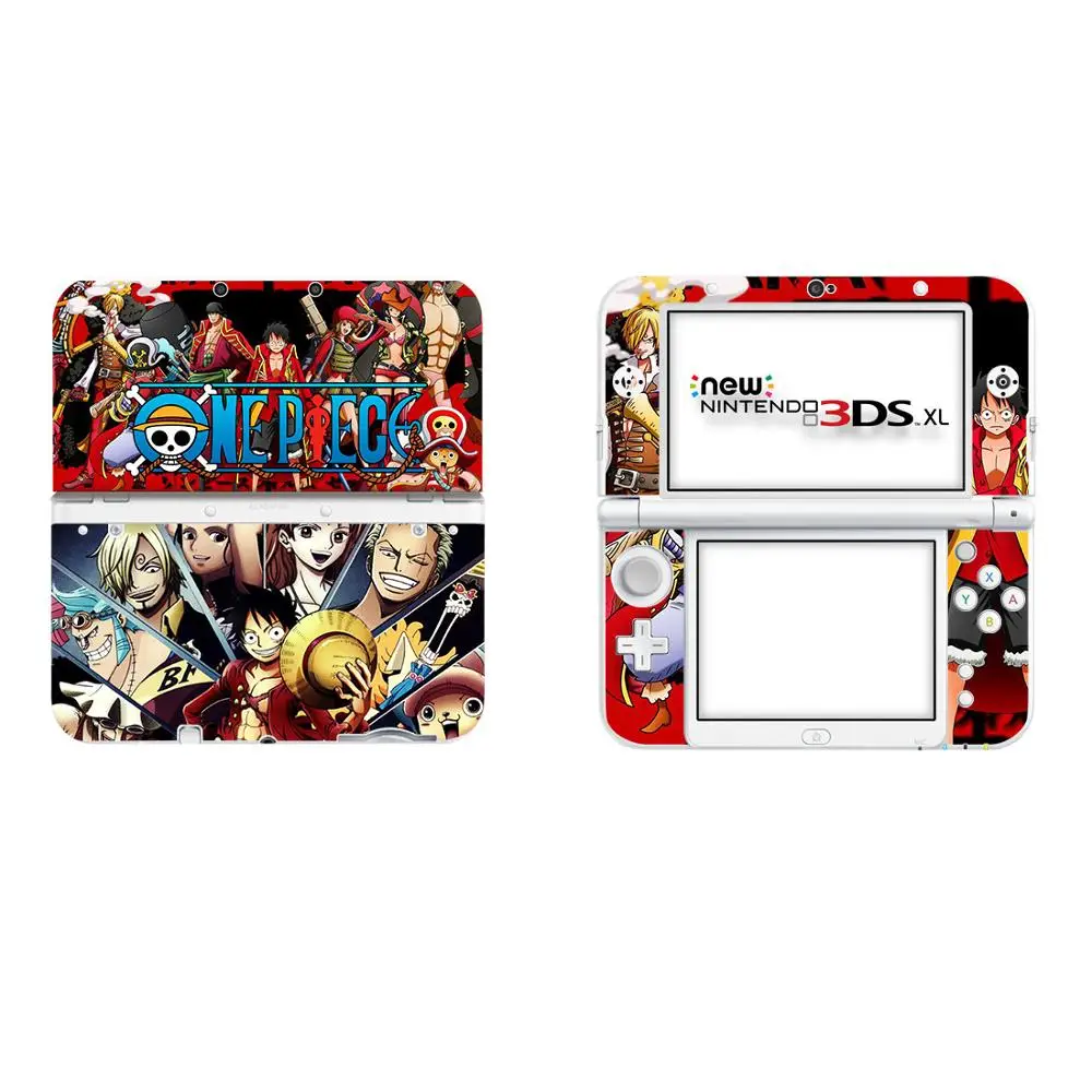 Один Кусок Луффи виниловый чехол наклейка КОЖА стикер для новых 3DS XL скины s LL