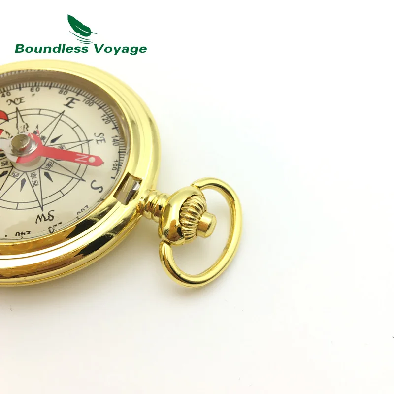 Беспилотный карманный мини компас в стиле ретро портативный флуоресцентный