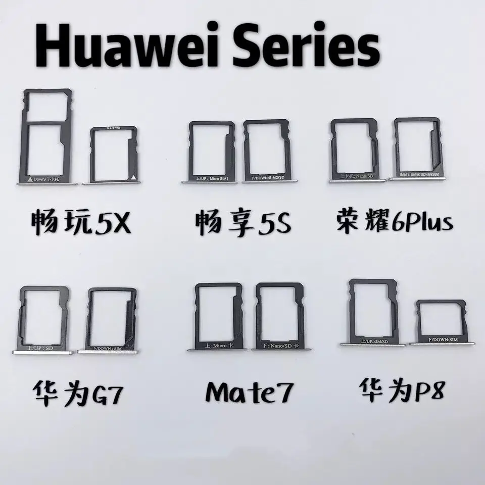 Changwan 5X 5S 6plus G7 mate7 P8 7i/7/7X Micro Dual SIM SD TF слот для карт лоток держатель ридер адаптер