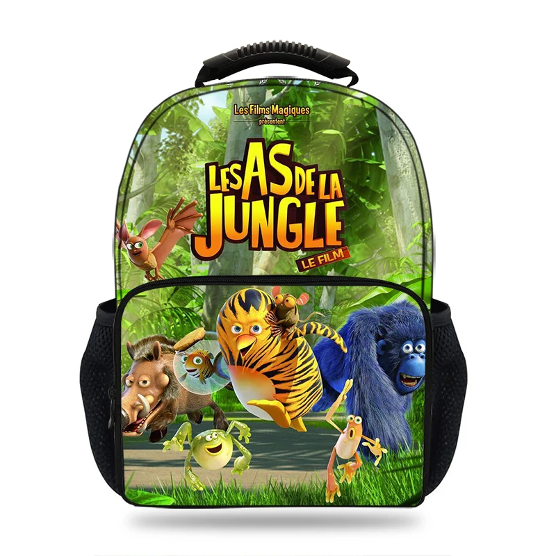 15 дюймов 3D Новый мультфильм Французский фильм Les As de la Jungle школьный рюкзак для