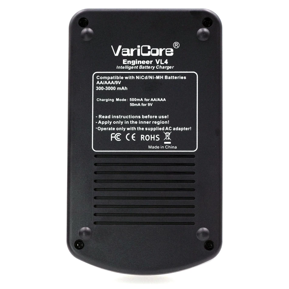 VariCore VL4 NiMH Четыре слота Смешанная защита от перезарядки без адаптера требуется