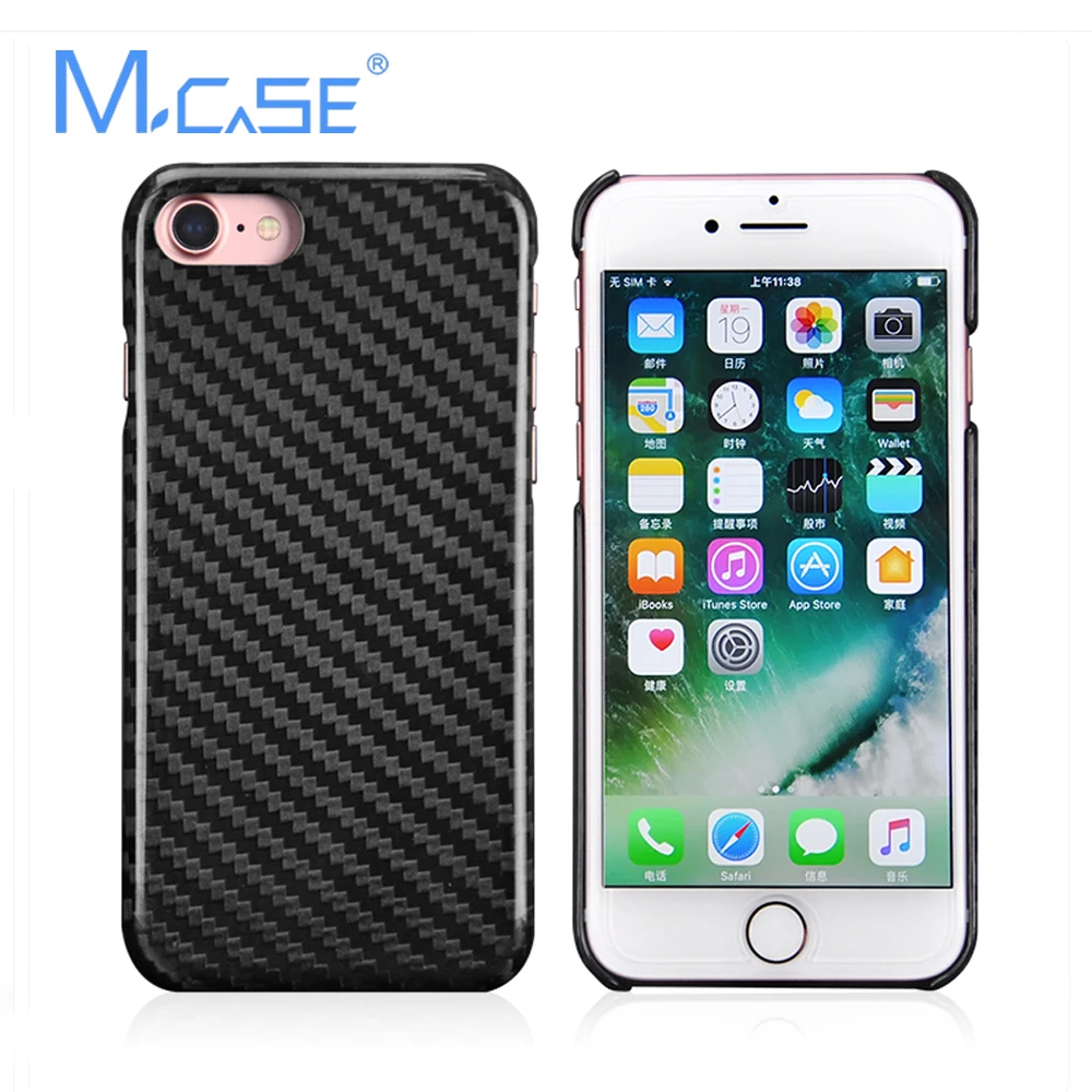Ультратонкий чехол Mcase 0 7 мм из 100% натурального углеродного волокна для iPhone Plus