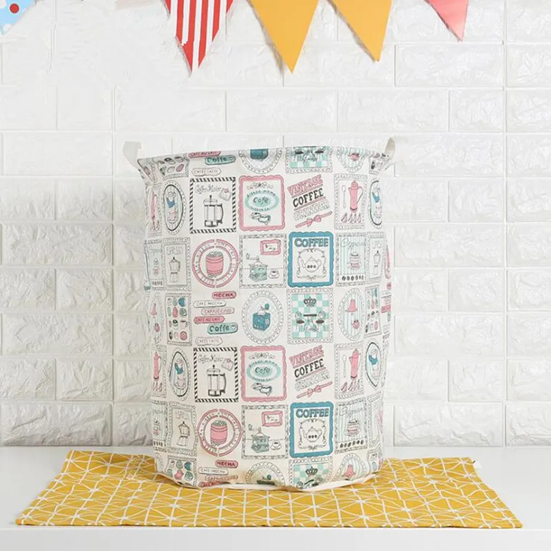 

2021 Hot Large Laundry Hamper Bag Cartoon lovely Clothes Storage Baskets Home clothes barrel kids toy storage laundry basket