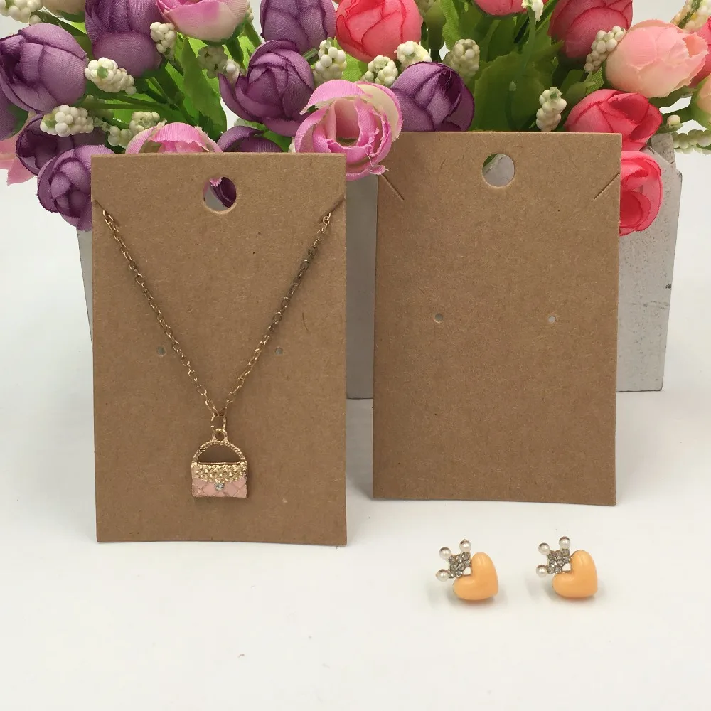 200 шт крафт ожерелье карты и используется для упаковка сережек шпильки другие