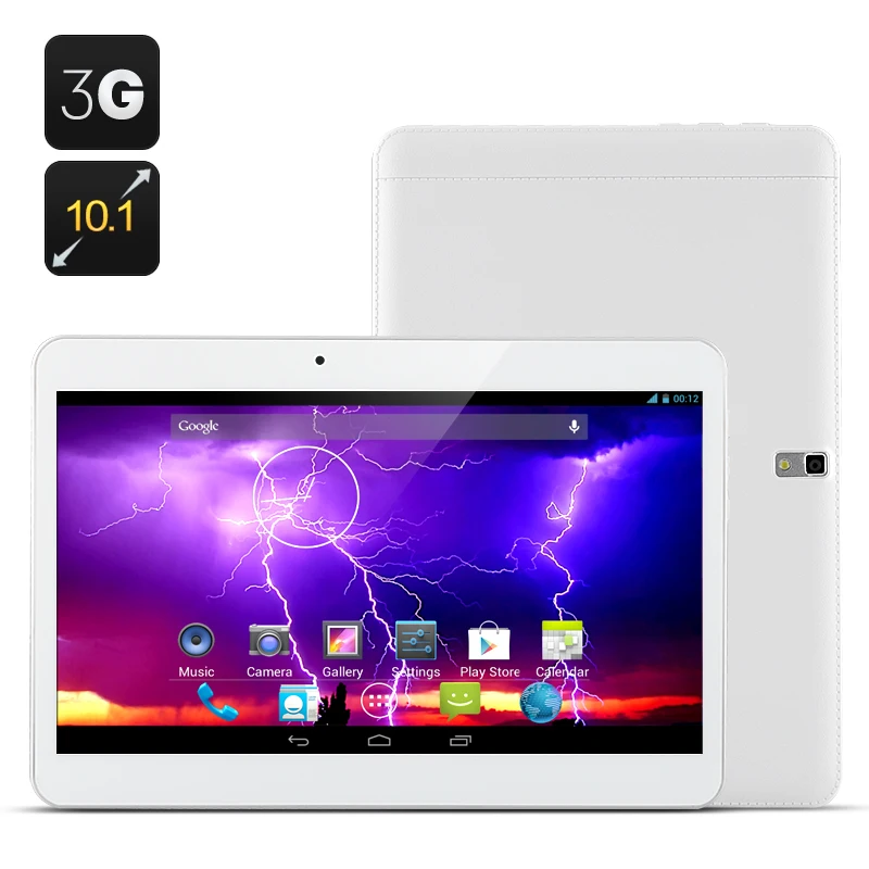 Boda 10.1 Inch cell phone sim card 3G Tablets pcs- Android 4.4 Dual Core 1.3Ghz 1024x600 8GB ROM support 32GB SD Card(White) | Компьютеры