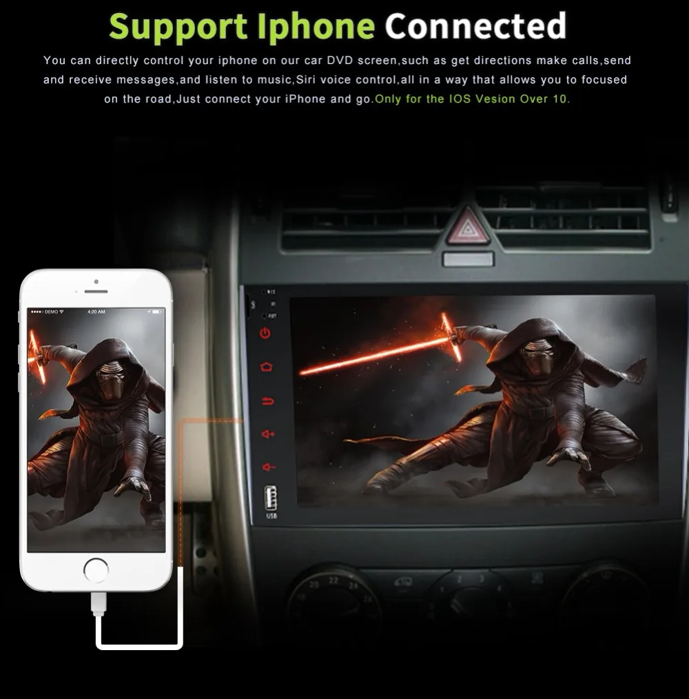 Bosion 9 &quotАвтомобильный мультимедийный плеер gps Android 7 1 2 Din помощи при парковке для