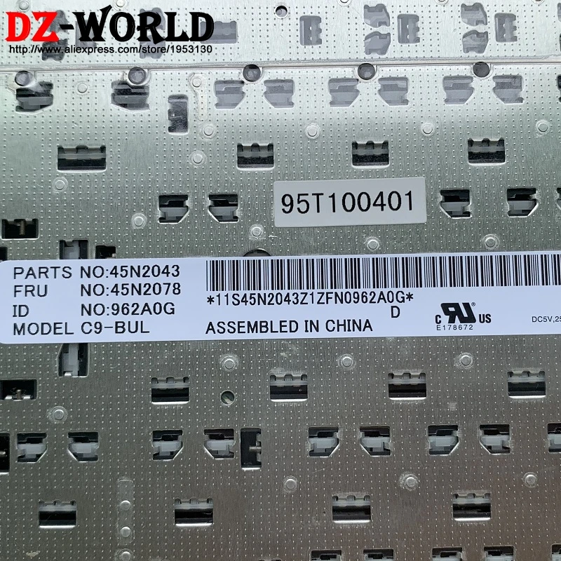 Клавиатура BG Bulgaria для Lenovo Thinkpad T410 T420 T410S T420S X220 X220i T510 i T520 W510 W520 Teclado 45N2078 45N2148