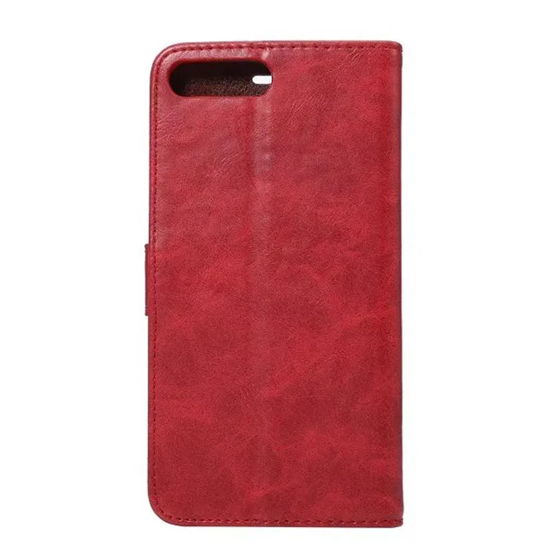 Чехол книжка с подставкой для iPhone 7 Plus кожаный чехол Crazy Horse отделением карт чехлы