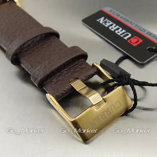 Известный бренд CURREN модные часы с кожаным ремешком мужские повседневные