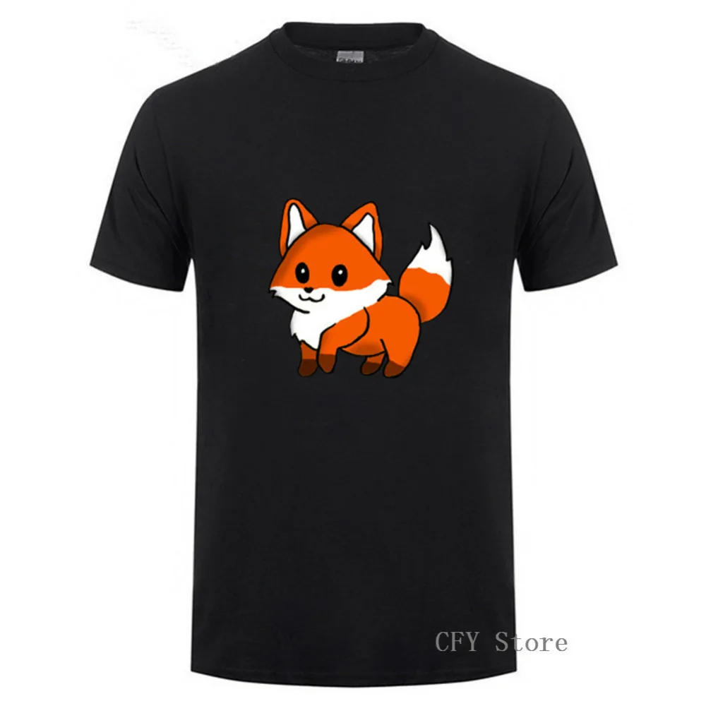 Футболка Foxy мужская с 3D принтом стильная тенниска круглым вырезом повседневная