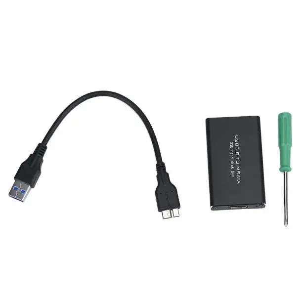ASM1053 chipest USB 3 0 к mSATA SSD жесткий диск чехол корпус адаптер + инструмент с USB3.0 A micro B