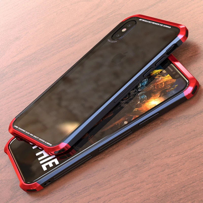 Роскошный прозрачный чехол для телефона Apple iPhone X бампер 7 8 Plus стеклянная задняя