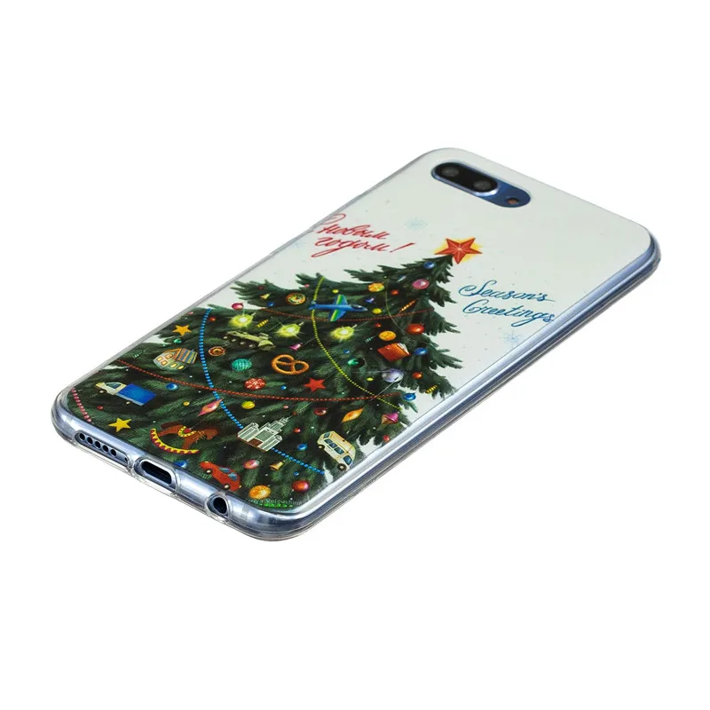 Рождественский фестиваль серии Tree сапоги Pattern ТПУ мягкий силиконовый прозрачный