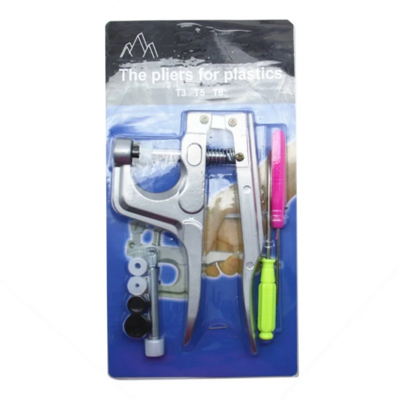 

150 Pcs/Set Size 20 T5 Plastic Snap Button Studs Resin Fasteners Press Poppers Pliers Punching Tool Diaper DIY Sewing Tools
