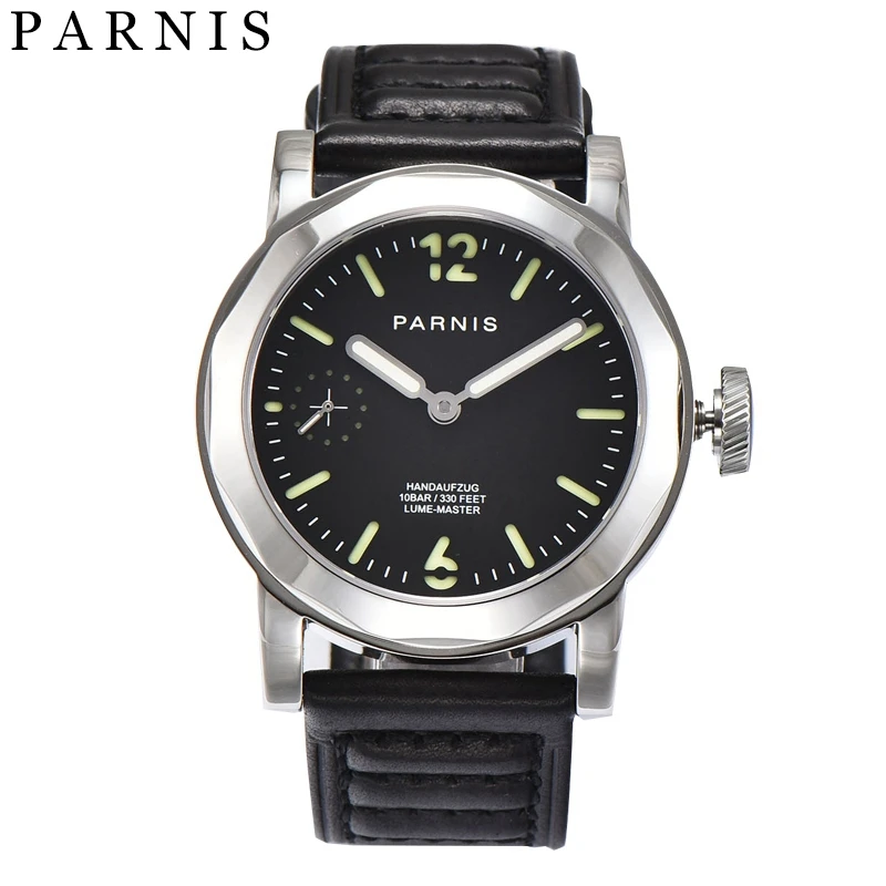 Fashion 43mm Parnis Casual Watch Men Mechanical Hand Winding Watches 3600 Movement Stainless Steel Case Rose Gold Man Wristwatch | Наручные