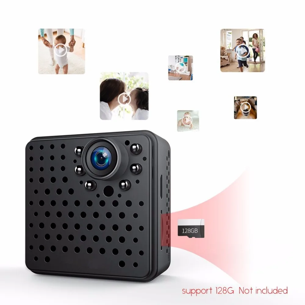 Wifi мини беспроводная маленькая 1080 p HD портативная камера с ночным видением