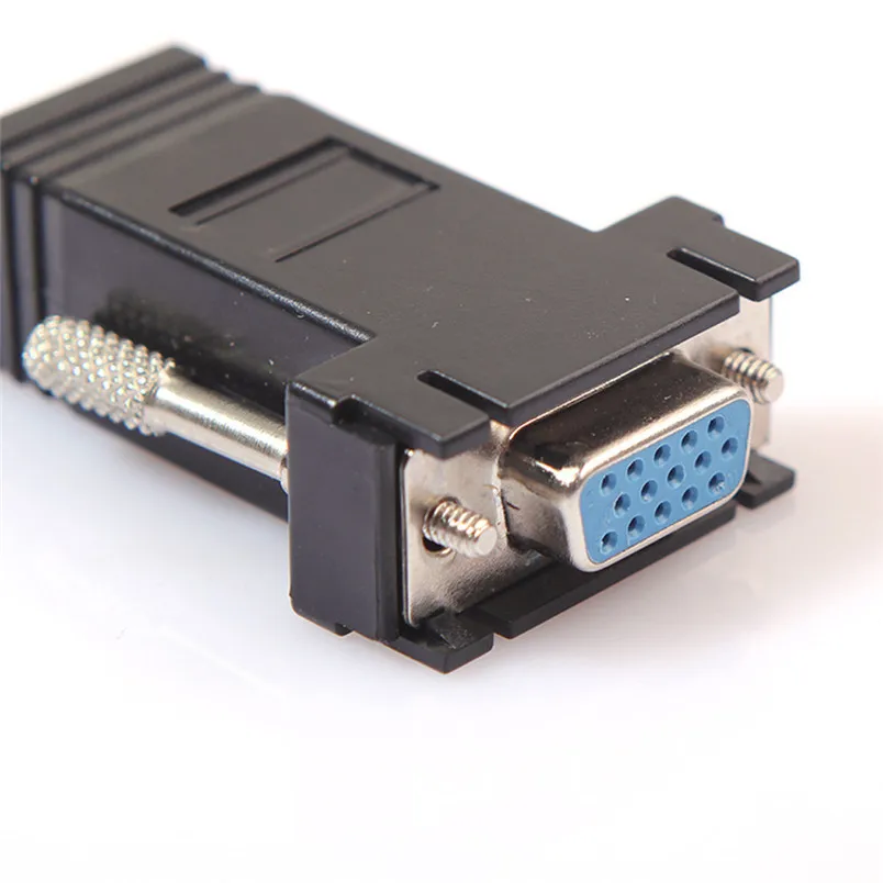 Горячий бренд D3 1 шт VGA удлинитель Мужской Женский к LAN RJ45 CAT5 CAT6 сетевой кабель
