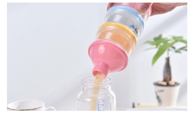 Детская коробка для сухого молока трехслойная 4 четырехслойная детская портативная пластиковая коробка для сухого молока с героями мультфильмов