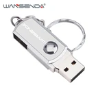 WANSENDA брелок для ключей USB флэш-накопитель 32 Гб 64 Гб Вращающаяся ручка накопитель 8 Гб оперативной памяти, 16 Гб встроенной памяти, 128 Гб флэш-памяти USB флеш-накопитель металлический флеш-накопитель