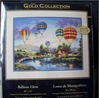 14161828 top quality lovely counted cross stitch kit balloon glow balloons dim 35213