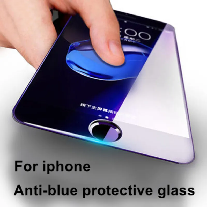 JOYCE 2 шт Blue ray стекло iPhone 7 8 6s x Анти-синее защитное стекло 6 7 8 plus xr xs max защита экрана полное покрытие экрана
