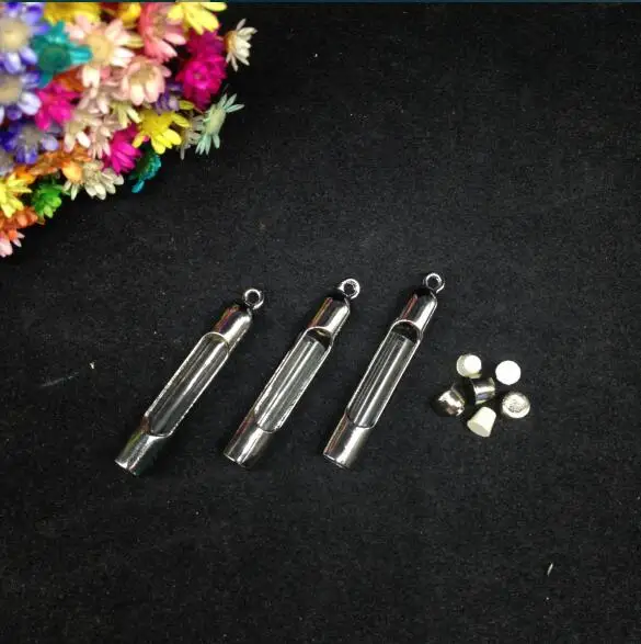 2 компл./лот прозрачная труба металлический медальон Стекло Клетка подвеска для