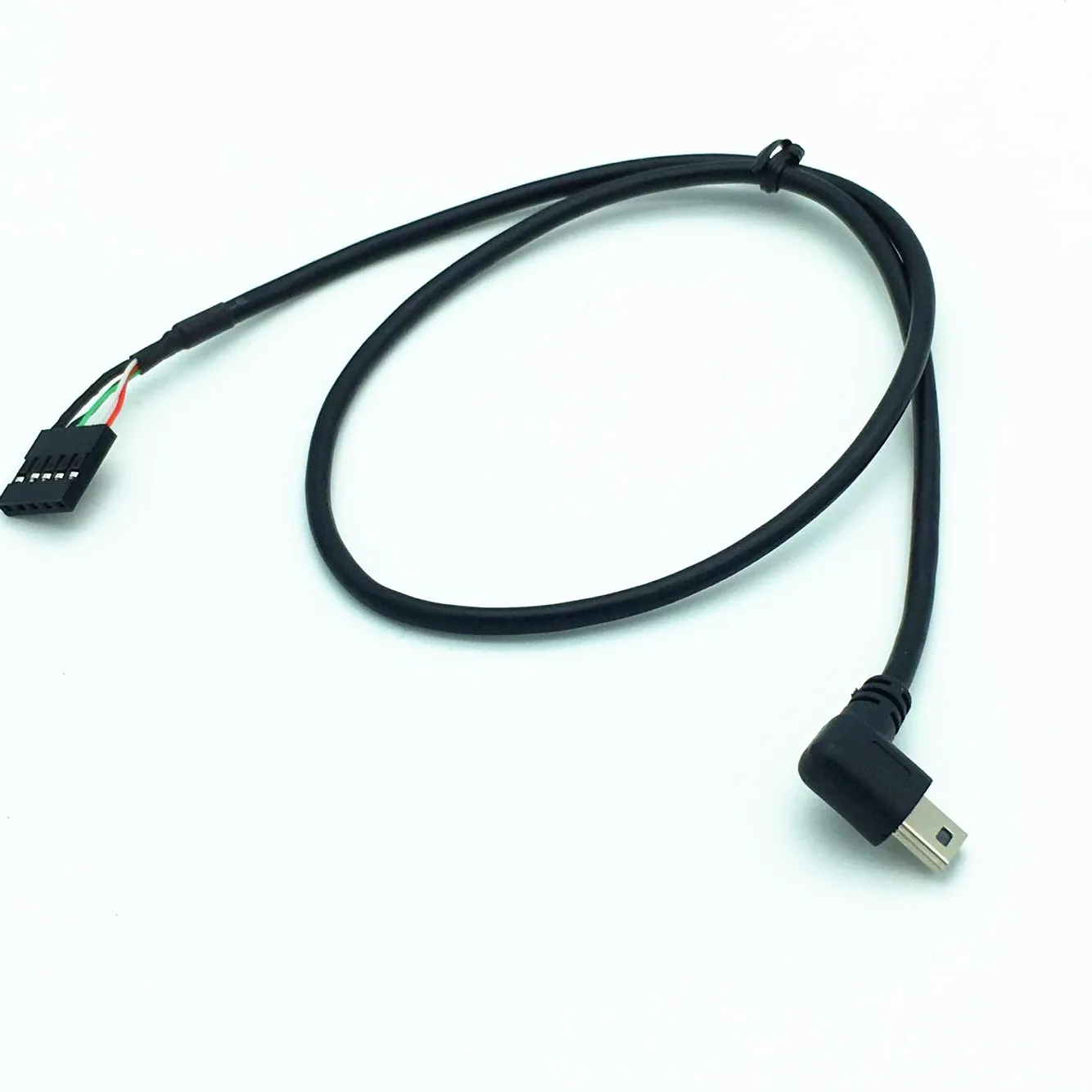 Кабель для материнской платы 50 см usb mini 5P Male 90 с левым углом до 1x5 Pin Female 2 54 USB|left