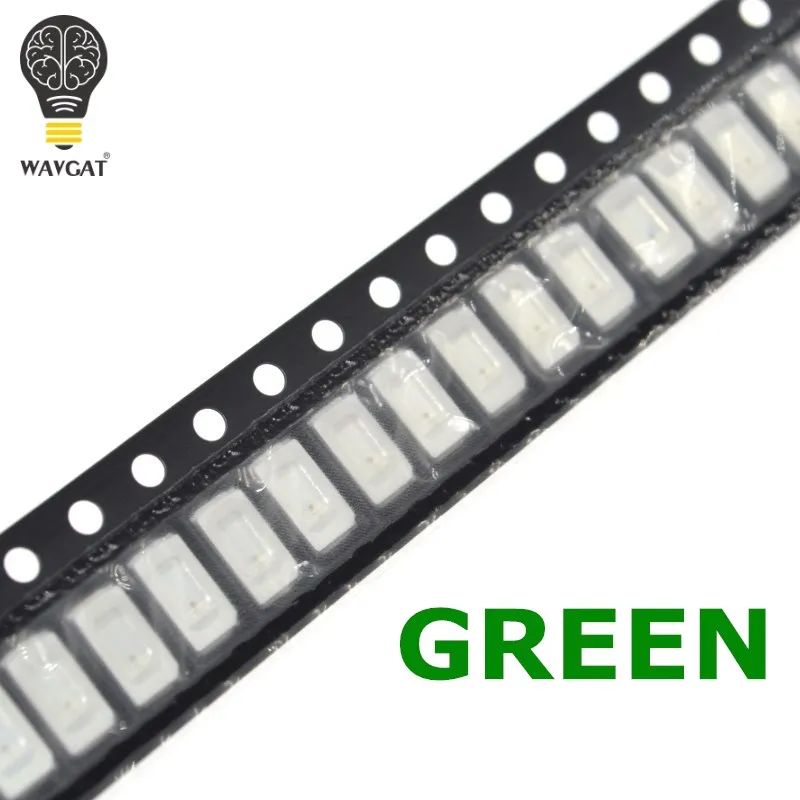 WAVGAT 100 шт. 5630/5730 SMD/SMT СВЕТОДИОДНЫЙ зеленый 5730 светодиодный поверхностный монтаж