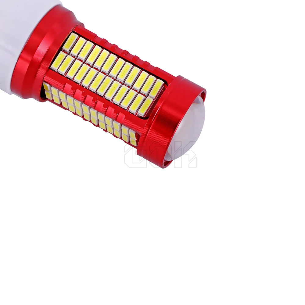 10 шт. автомобисветодиодный светодиодные лампы T20 led 7440 7443 WY21W 106led 4014 SMD резервные