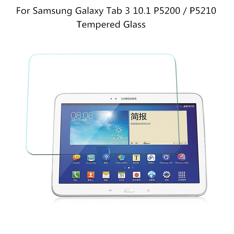 

Premium 0.3mm Tempered Glass Screen Protector For Samsung Galaxy Tab 3 10.1 P5200 P5220 P5210 9H Hard Tablet Protiective Film