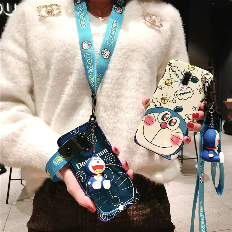 Для Oneplus 6 T Doraemon мультяшный чехол милая мягкая задняя крышка для One plus T/1 + blue ray