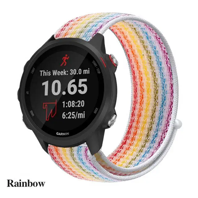7 Тканый нейлоновый ремешок для Garmin Vivoactive3, сменный быстросъемный ремешок для Garmin Forerunner 645, ремешок для часов, браслет, ремень - Цвет: 7