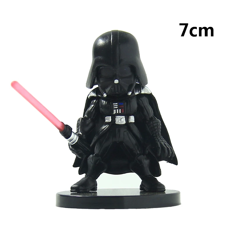 Star Wars 6 см йода Дарт Вейдер R2 D2 робот штурмовиков фигурку модель игрушки воин
