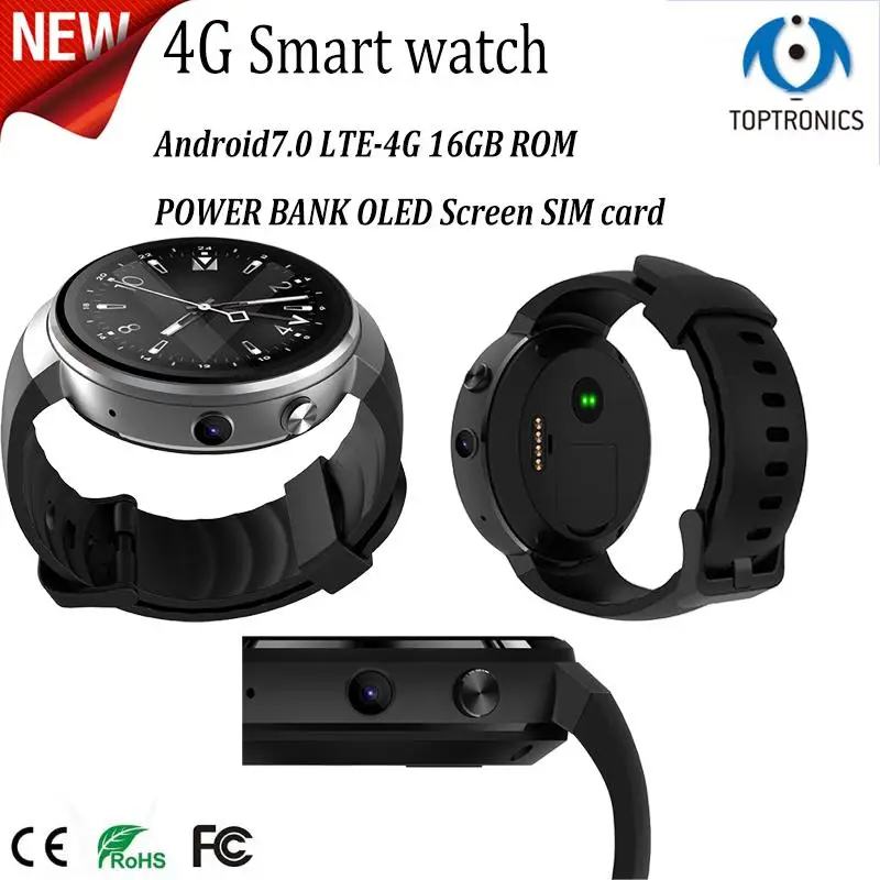 Новинка 2018 лидер продаж умные часы 4G Android 7 0 1 Гб + 16 ГБ 580 мАч GPS Wi-Fi с функцией