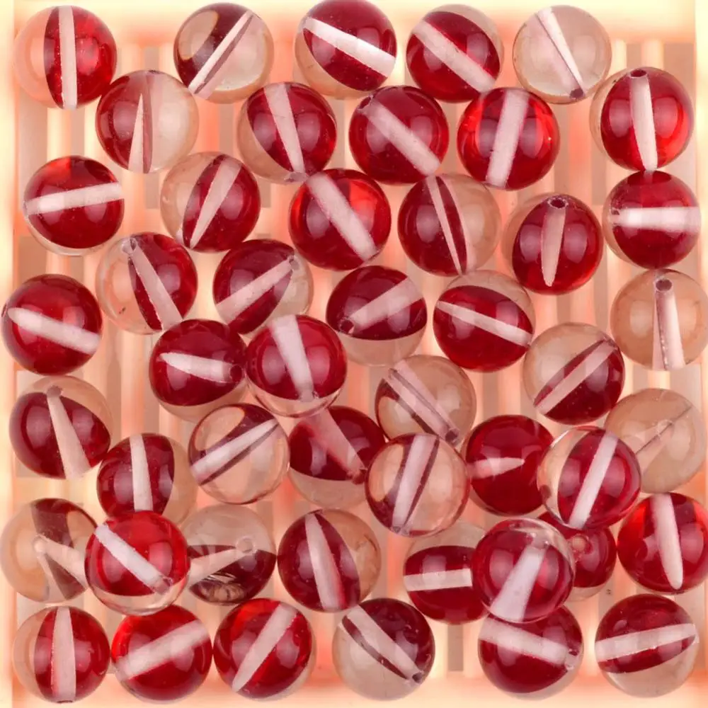 Smooth Red Гладкий матовый ассорти из австрийского кристалла, Круглый бисер для изготовления ювелирных изделий 6 8 10 12 мм блестящие бусины из лунного камня Diy браслет - Цвет: Smooth Red
