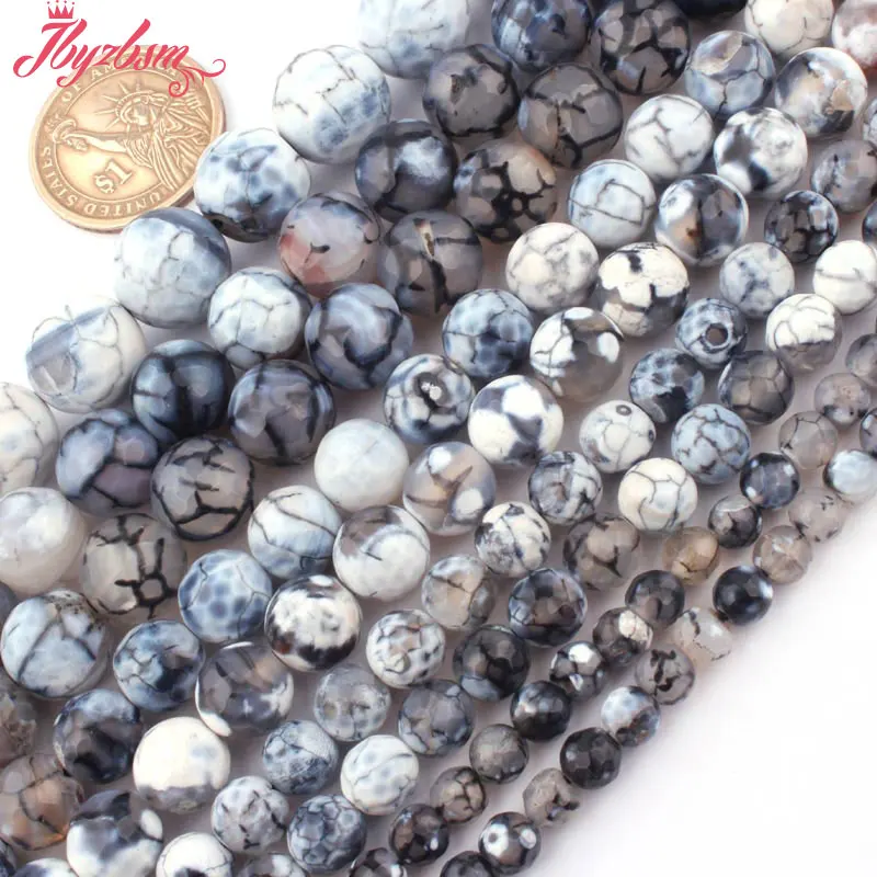 6 8 10 12mm Round Faceted Fire Agates Natural Stone Beads For DIY Necklace Bracelets Jewelry Making Loose 15&quot Free Shipping | Украшения