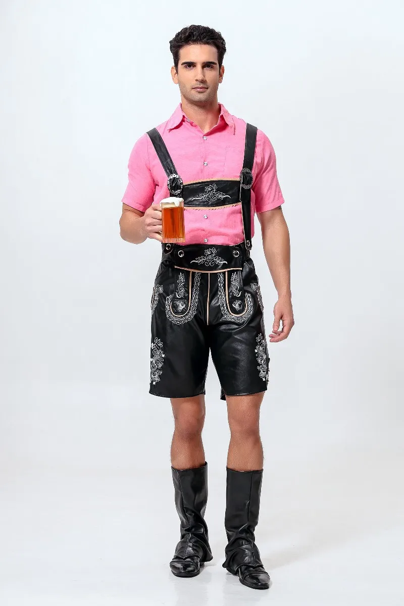 Костюм Lederhosen Мужской Для вечевечерние костюм из хлопка и кашемира на Октоберфест