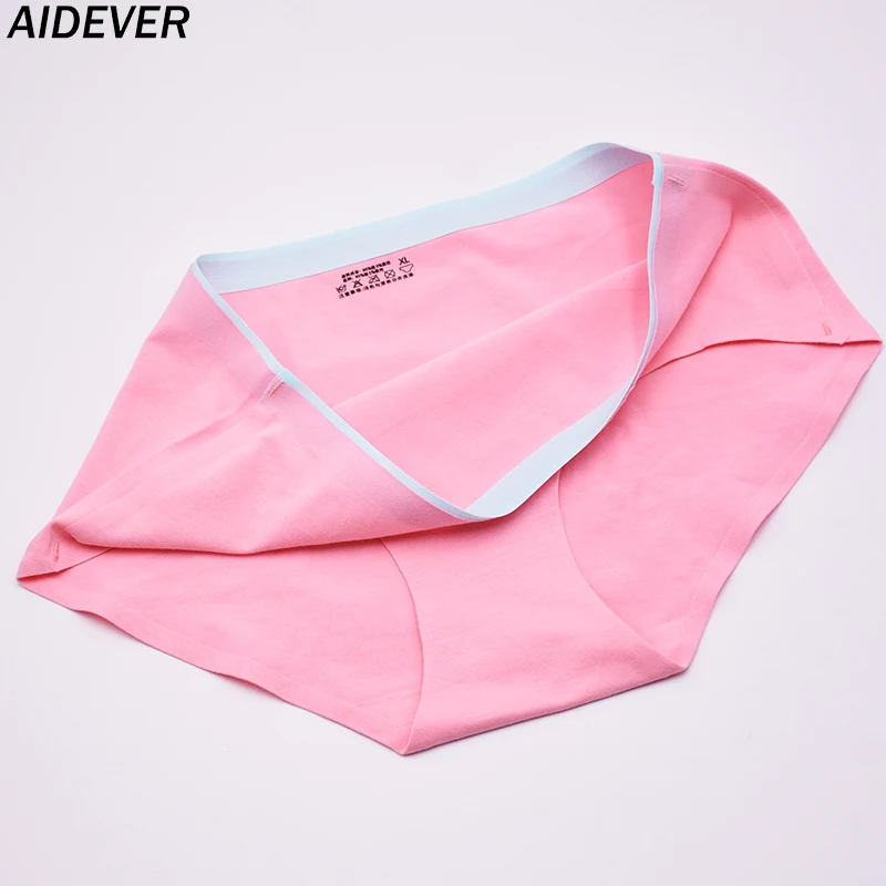 Женские хлопковые трусики AIDEVER 4 шт./лот бесшовное нижнее белье женское