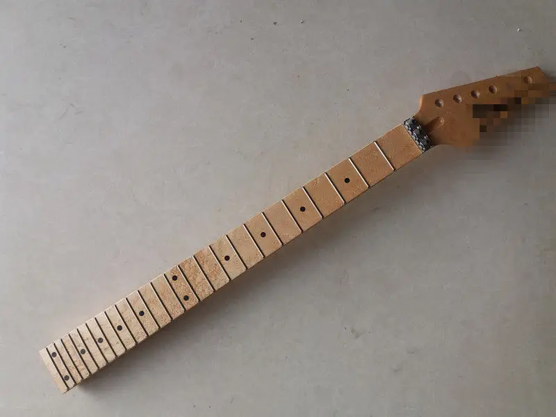 1 шт. DIY 24 лада Глянцевая натуральная древесина Птицы глаз клен гитара Шея|Детали и