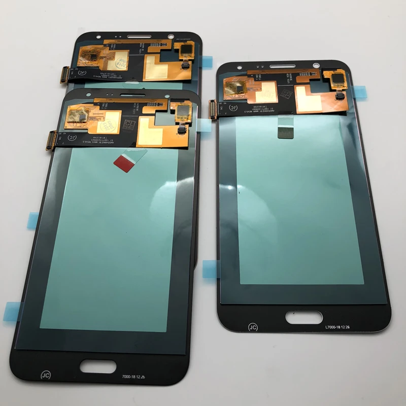 SUPER AMOLED можно настроить Brghtness ЖК-дисплей для samsung J7 j700 J700F J700M J700H ЖК Сенсорный экран