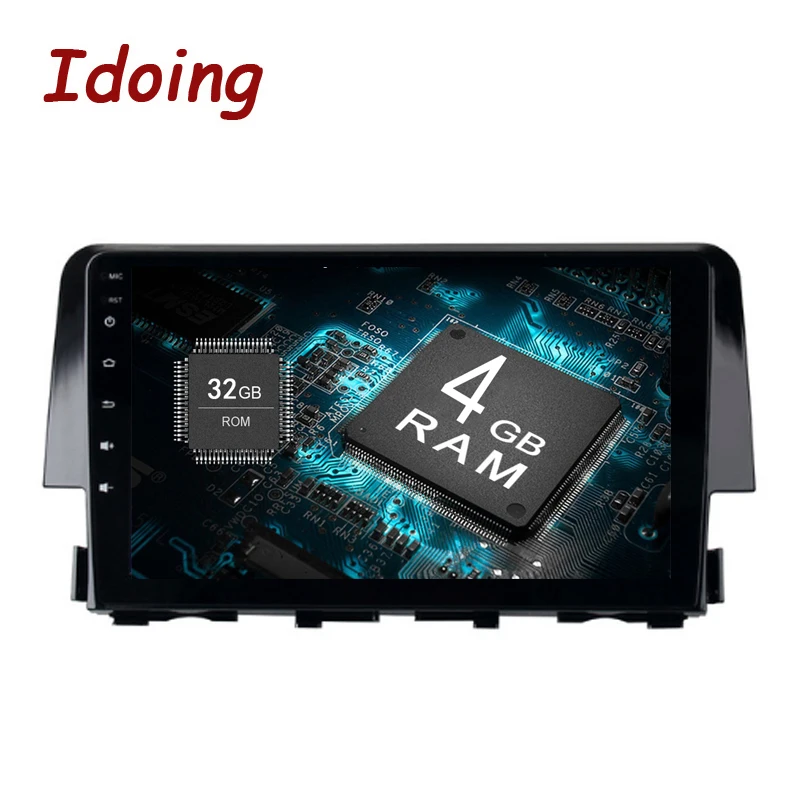 Idoing 1Din 9 &quotАвтомобильный мультимедийный плеер Android8.0/7.1для Honda Civic 2015 2016 4G + 32 г 8