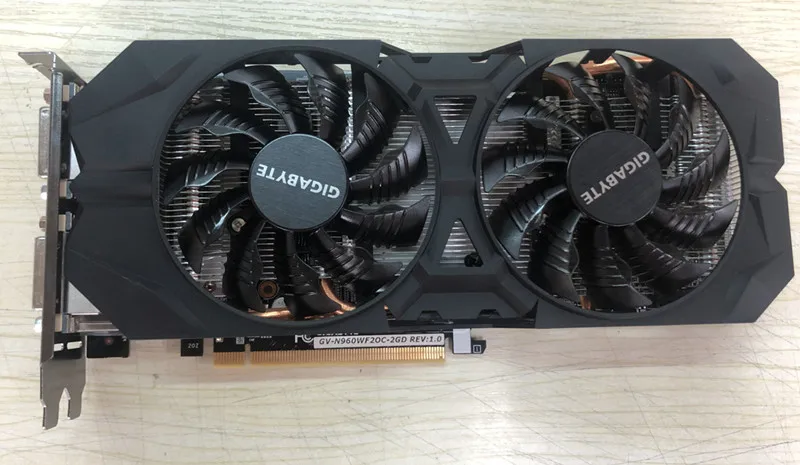 Видеокарта GIGABYTE оригинал GTX 960 2 Гб 128 бит GDDR5 видеокарта для nVIDIA VGA Geforce Hdmi Dvi игровая