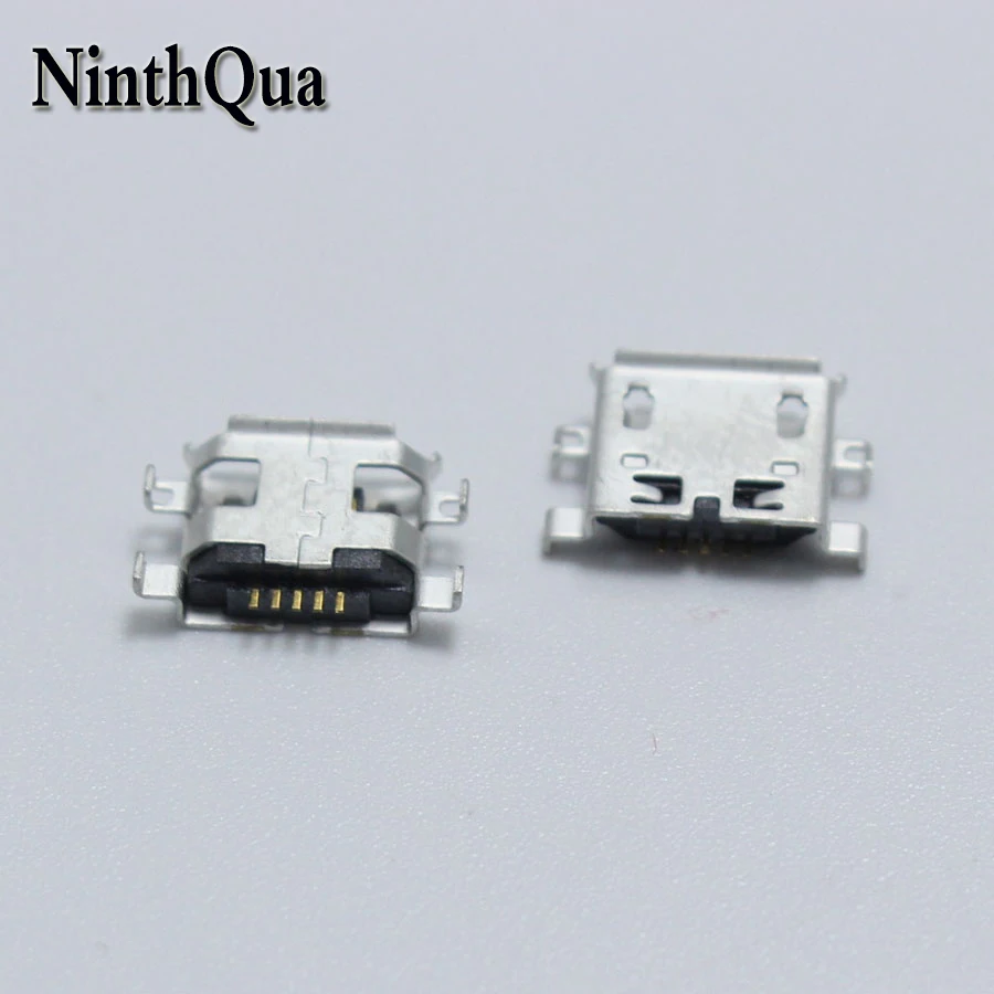 10 шт. разъем Micro USB 5Pin типа B с плоскими отверстиями 4 фута|Соединители| |