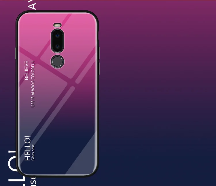 Чехол Rezzol для Meizu X8, роскошный градиентный чехол из закаленного стекла, силиконовый бампер, жесткая задняя крышка для Meizu X8 X 8, чехол для телефона Coques