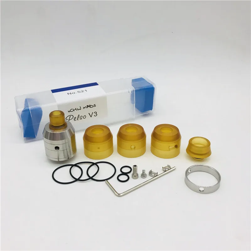

New arrival pelso v3 rda atomizer 316 stainless steel 22mm diameterTop Airflow vape rda atomizer top quality vape tank