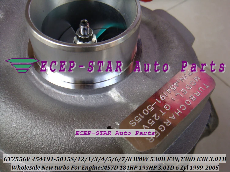 GT2556V 454191-5015S 454191 454191-5012S турбокомпрессор турбины для BMW 530D E39 730D E38 1999-05 3.0L D M57D D30 M57 193HP